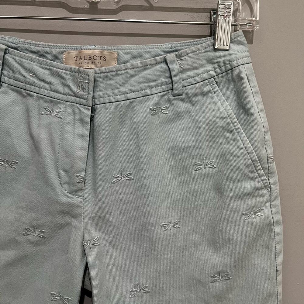 Talbots Cotton Chino Classic Straight Fit Dragonfly Preppy Walking Shorts 2P - Picture 6 of 16
